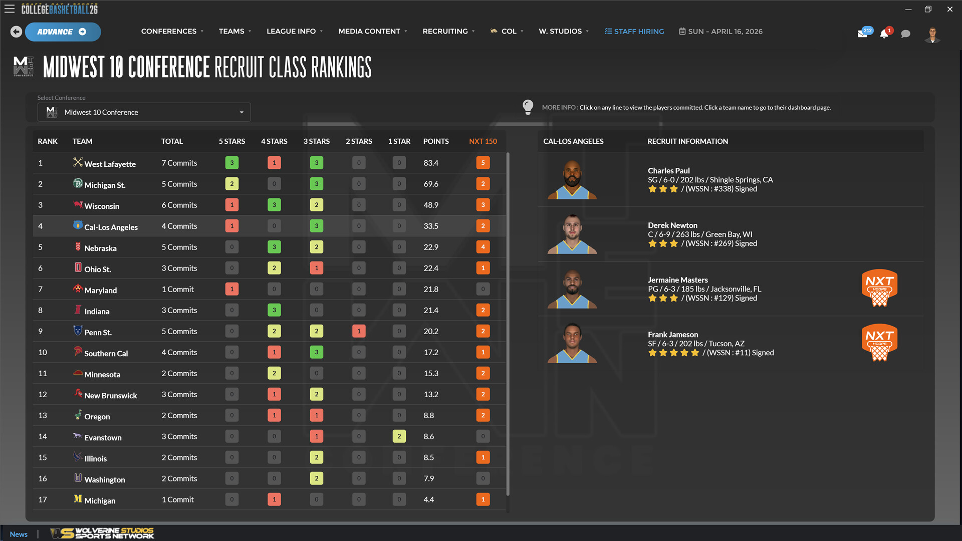 Draft Day Sports: College Basketball 2026 Screenshot 3