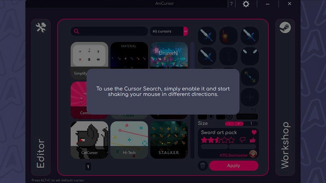 AniCursor Screenshot 3