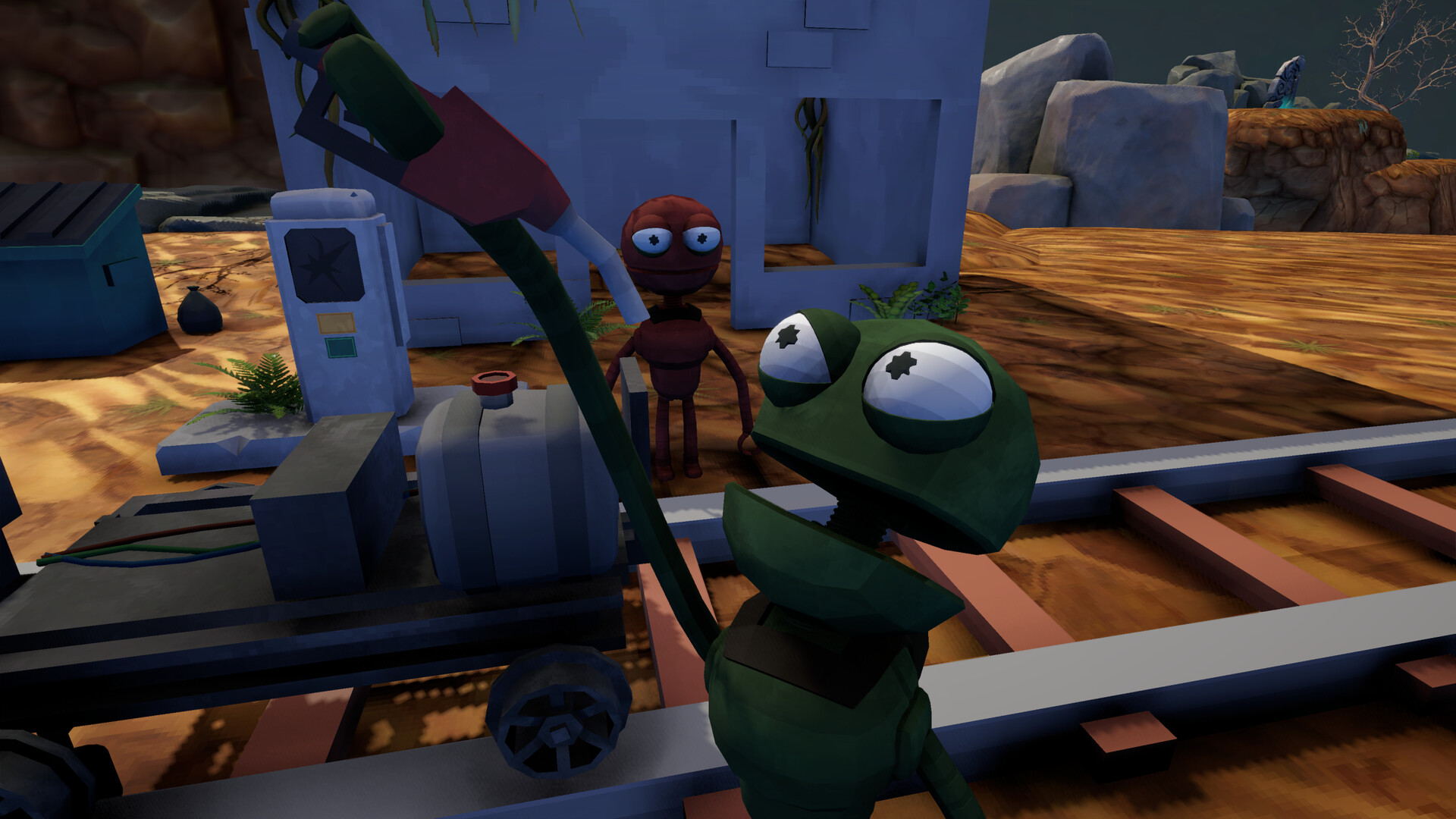 very normal rail game Demo Screenshot 1