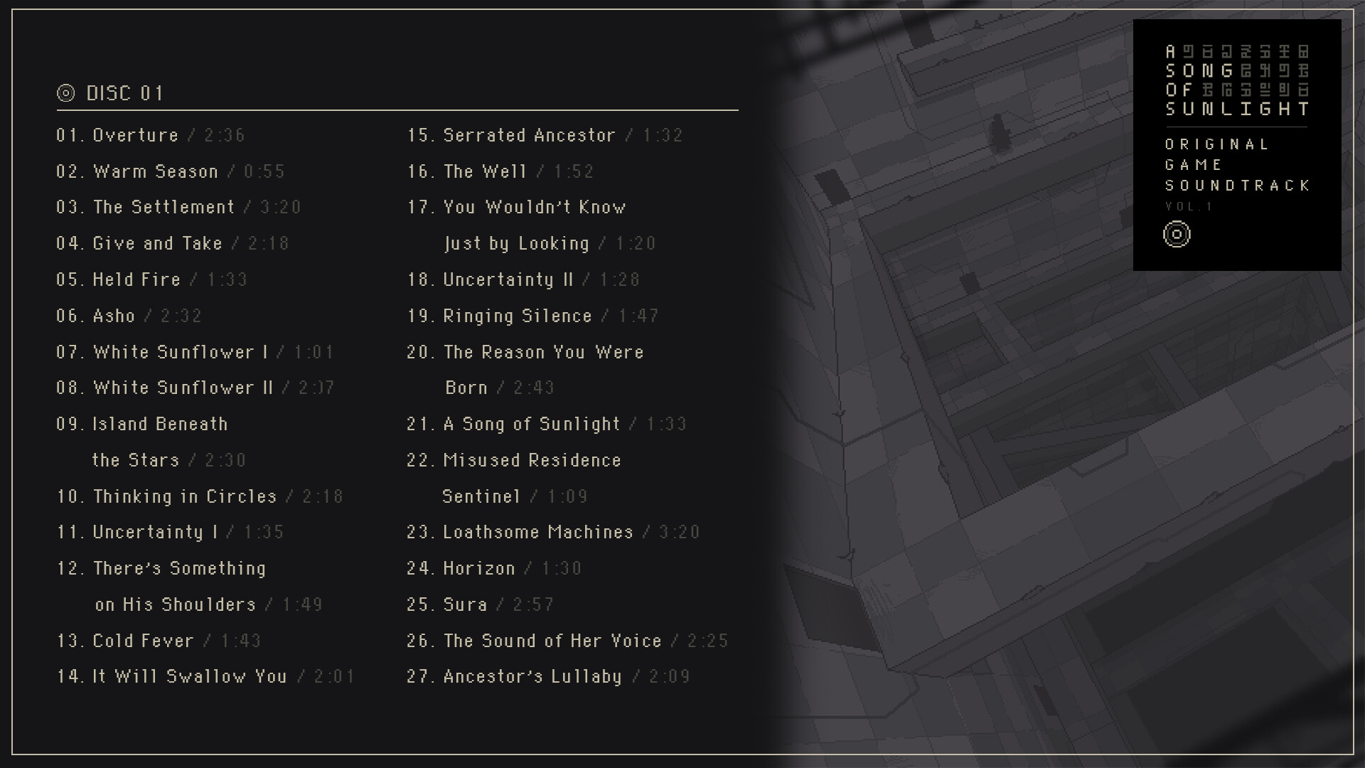 A Song Of Sunlight OST - Vol. 1 Screenshot 0