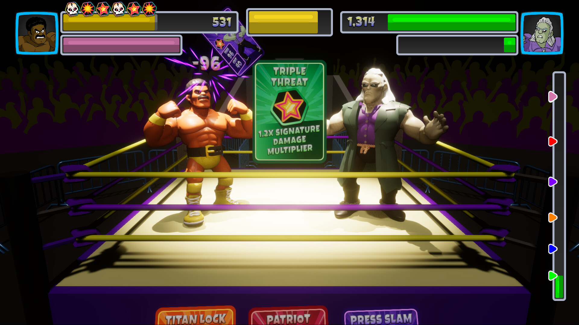 Micro Titans Wrestling Screenshot 0