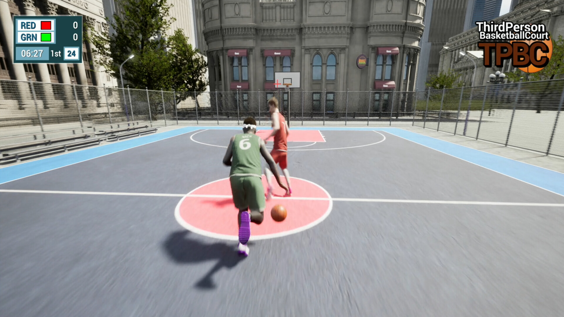 Third Person Basketball Court Screenshot 0