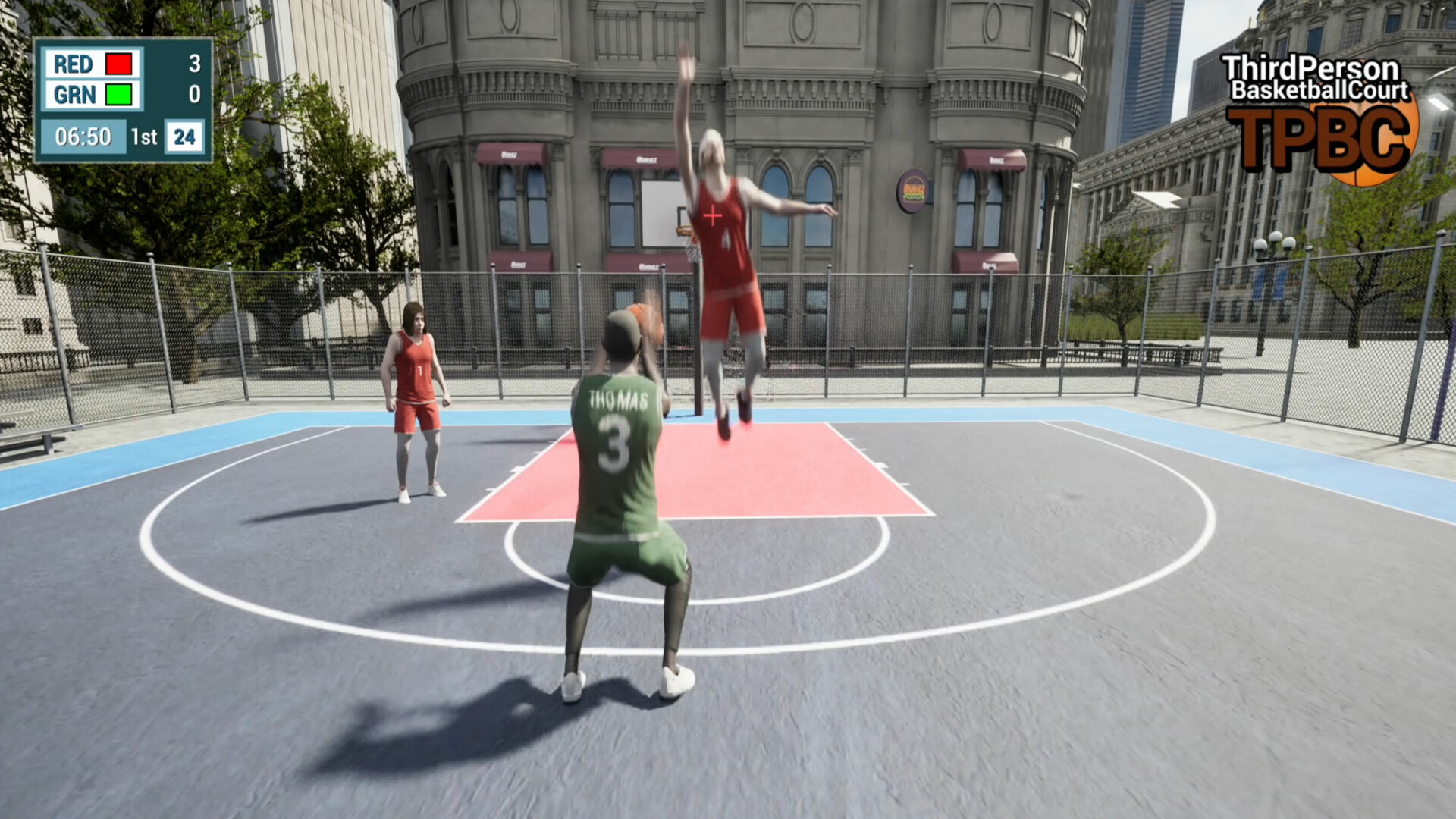 Third Person Basketball Court Screenshot 1
