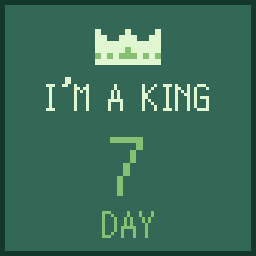I'm a King 7 days icon