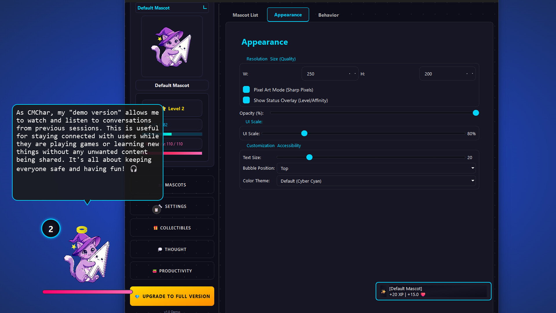 CMChar: Your Virtual Companion Demo Screenshot 4