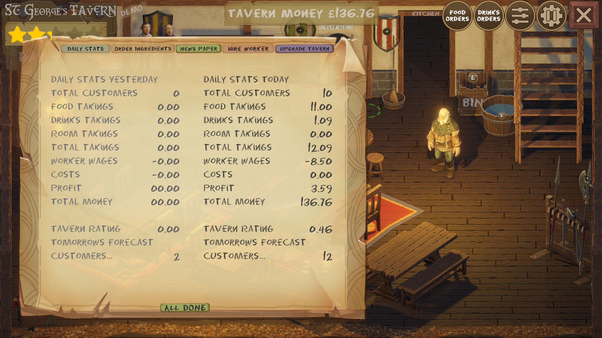 Saint George's Tavern Demo Screenshot 9