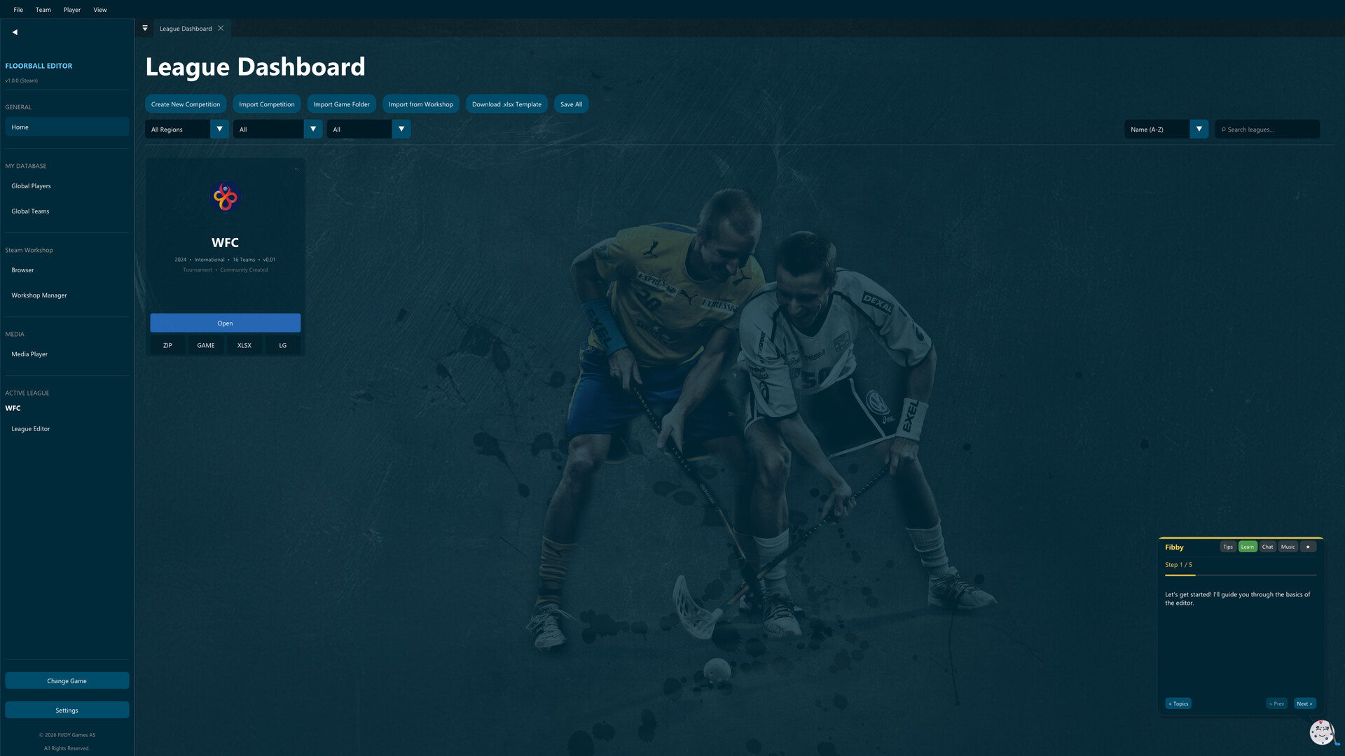 Floorball Editor Screenshot 0