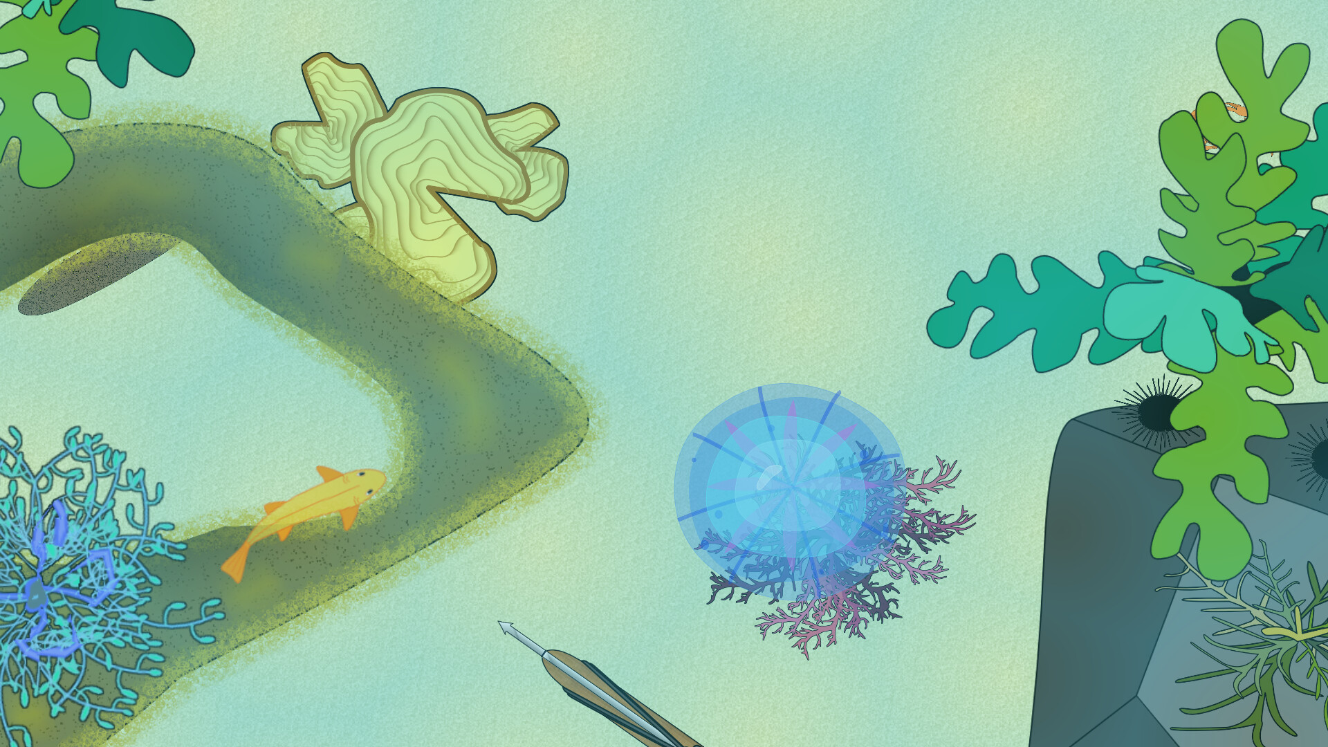 Deep blue descent Screenshot 3