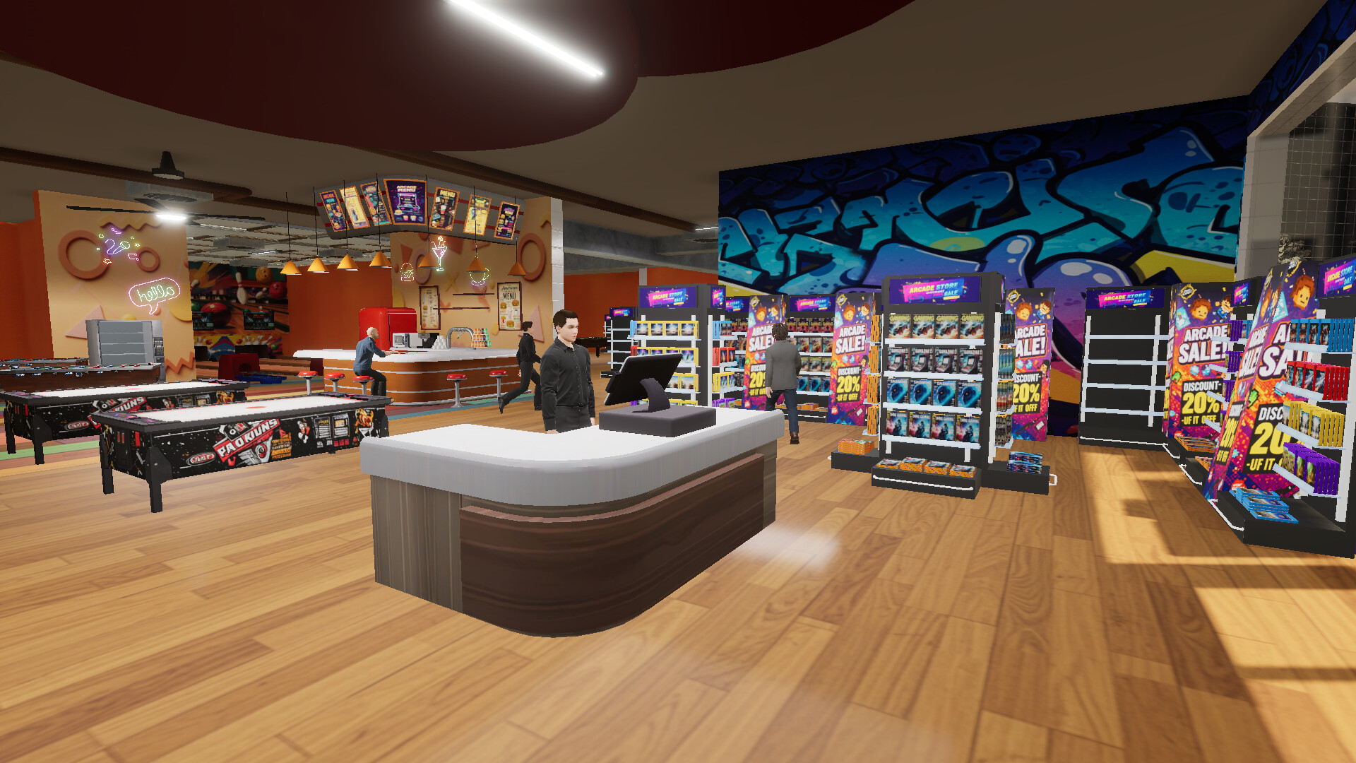 Retro Arcade Shop Simulator Screenshot 0