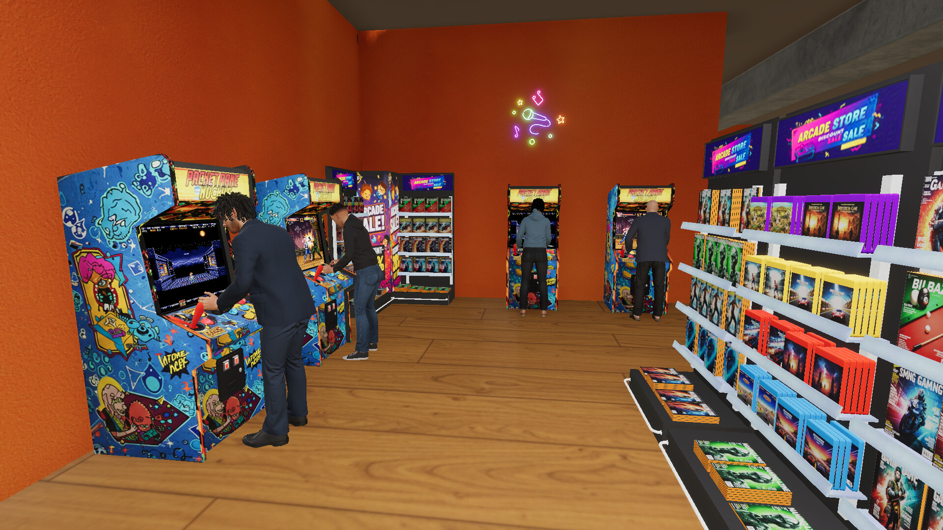 Retro Arcade Shop Simulator Screenshot 1