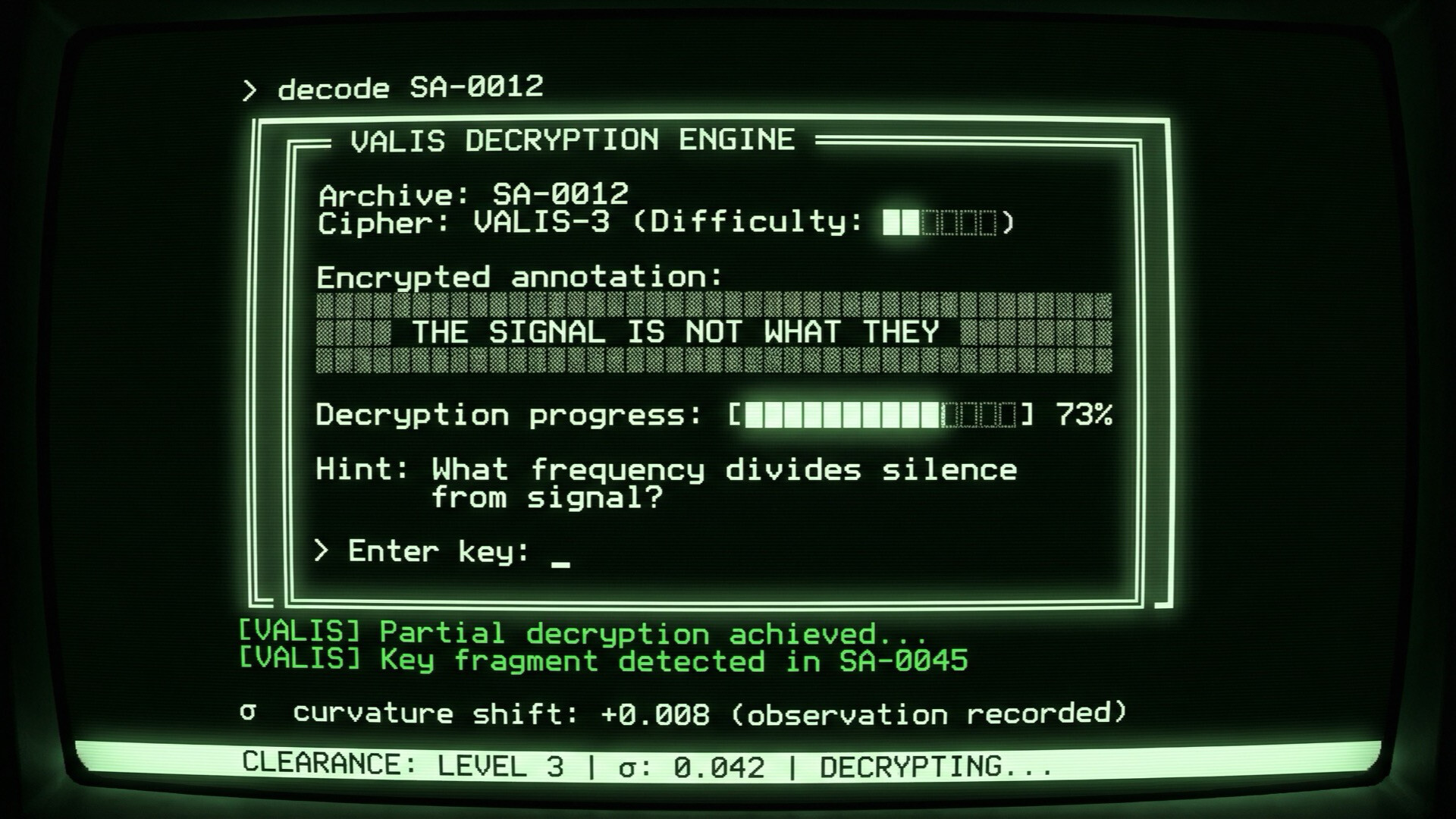 Silence Archives Terminal Screenshot 2