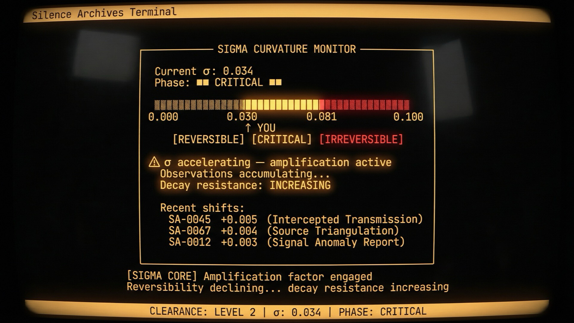 Silence Archives Terminal Screenshot 4
