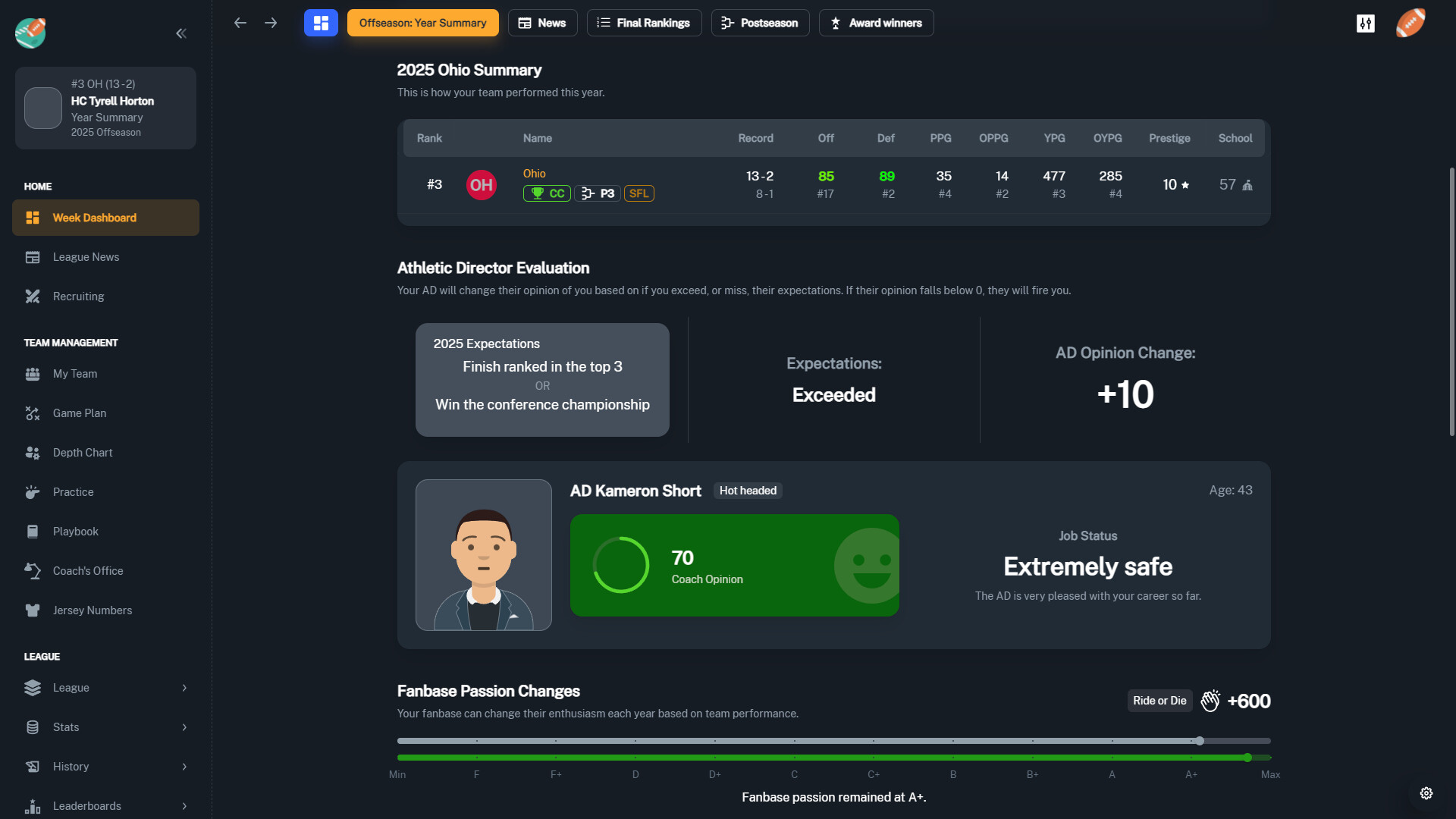 Football Coach: College Dynasty Screenshot 8