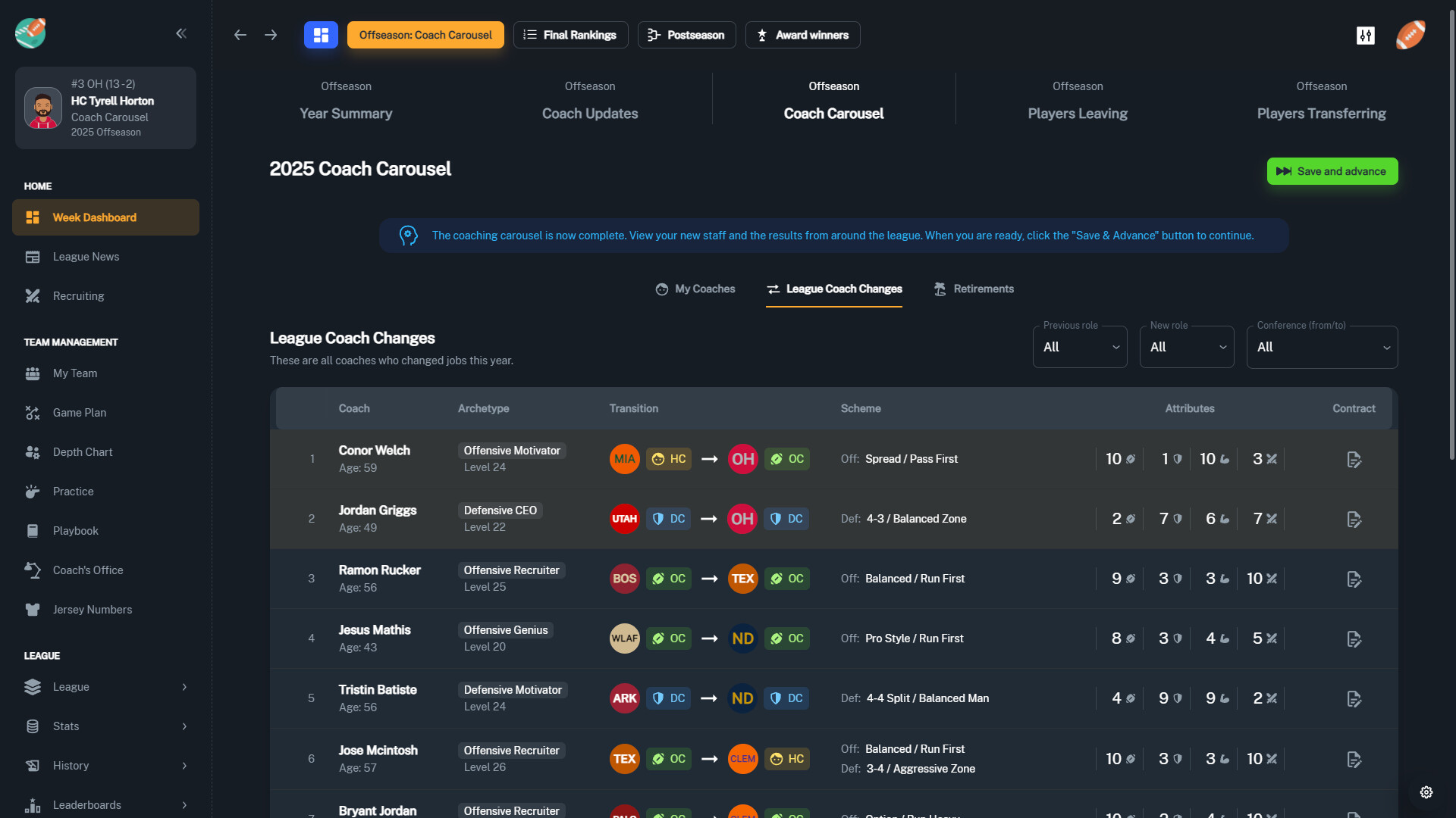 Football Coach: College Dynasty Screenshot 24