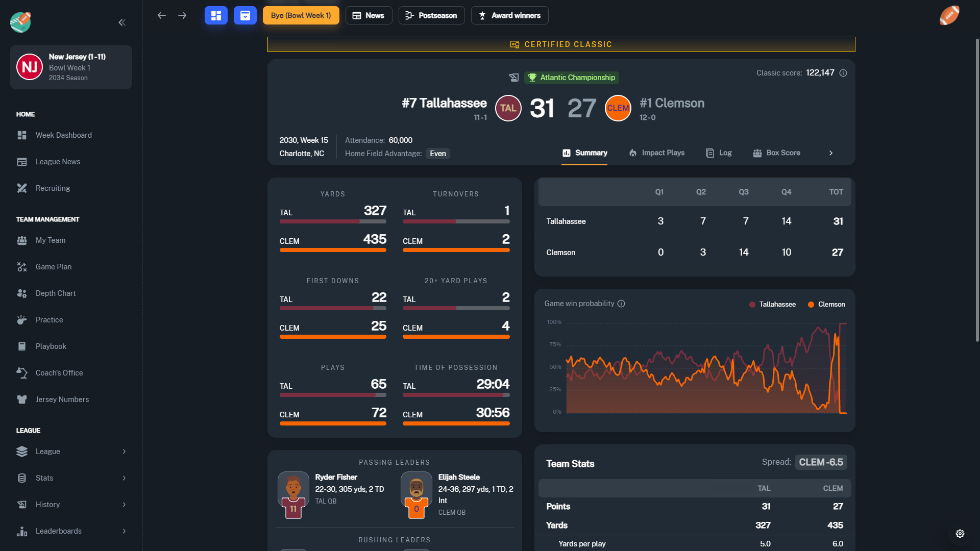 Football Coach: College Dynasty Screenshot 13