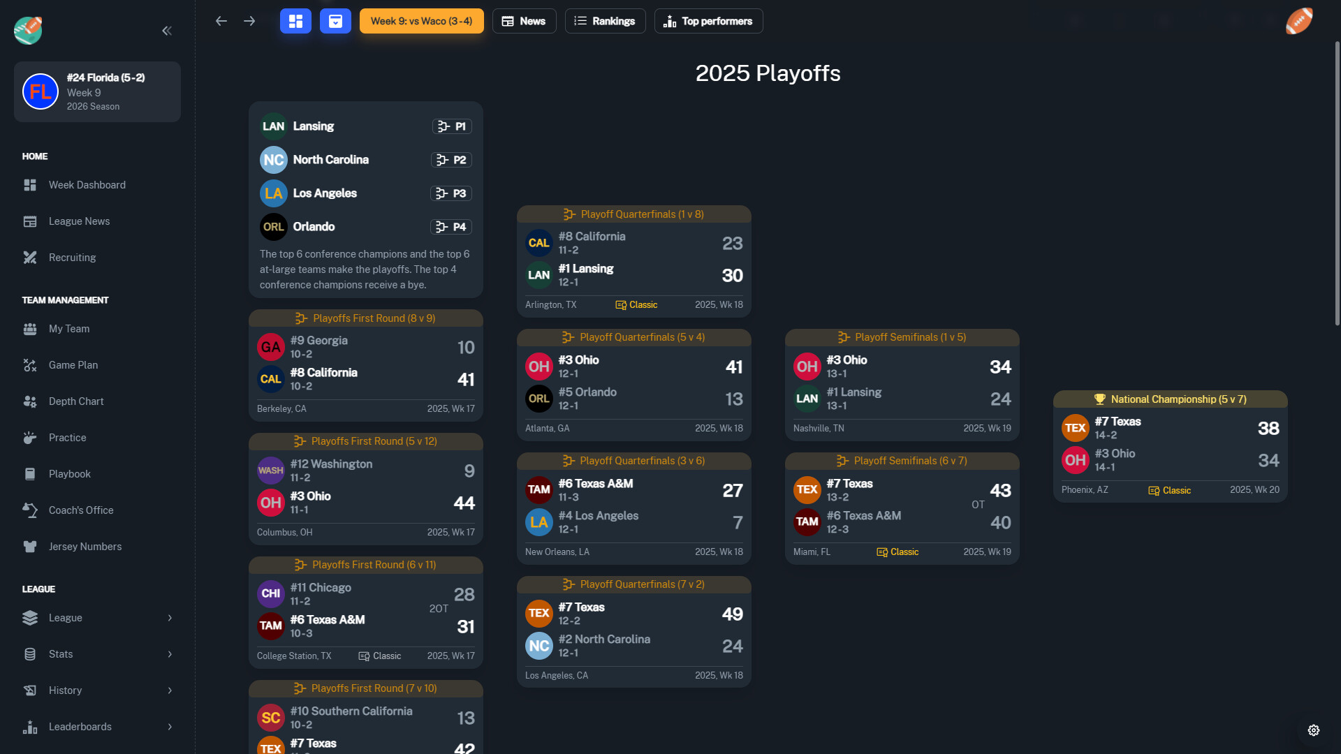 Football Coach: College Dynasty Screenshot 22