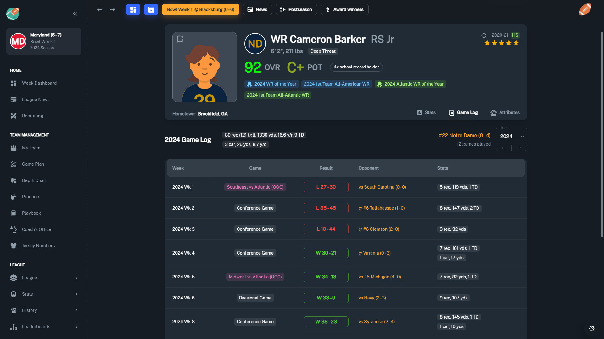 Football Coach: College Dynasty Screenshot 15