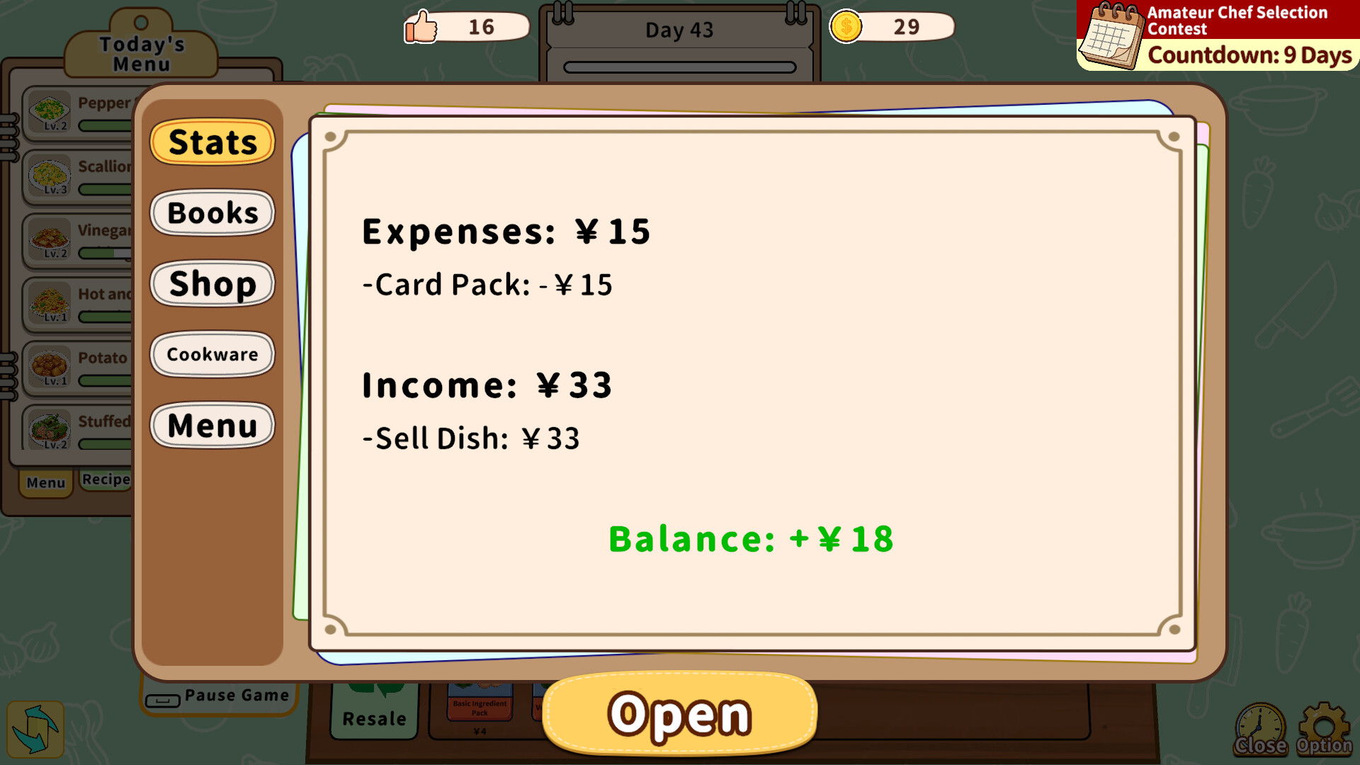 Card Sim: Chinese Restaurant Screenshot 3