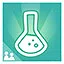 Two blobs one lab icon
