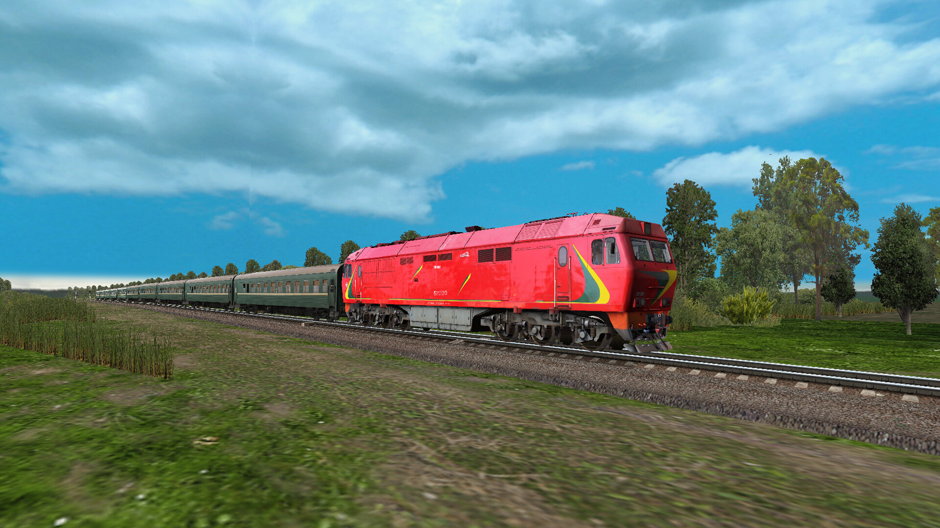 ZDSimulator - TEP70bs Locomotive Screenshot 1