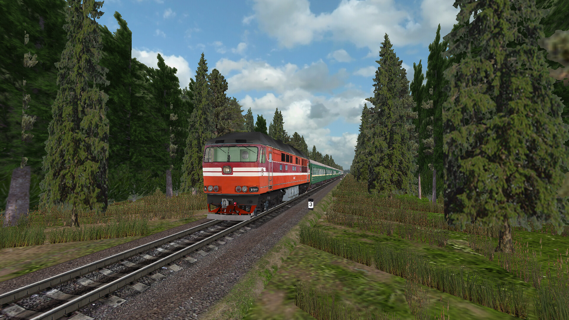 ZDSimulator - TEP70 Locomotive Screenshot 1