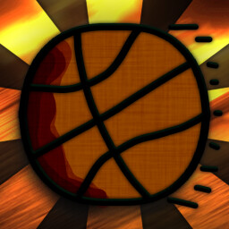 Basketball at school icon