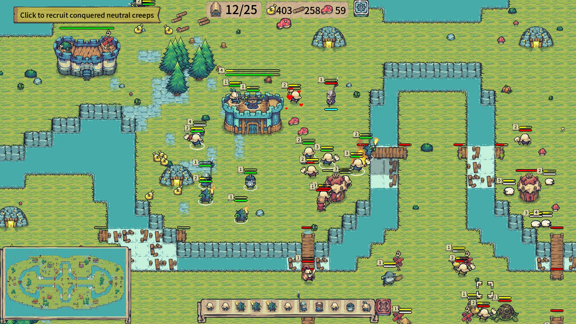 Four Mini Kingdoms War Screenshot 1