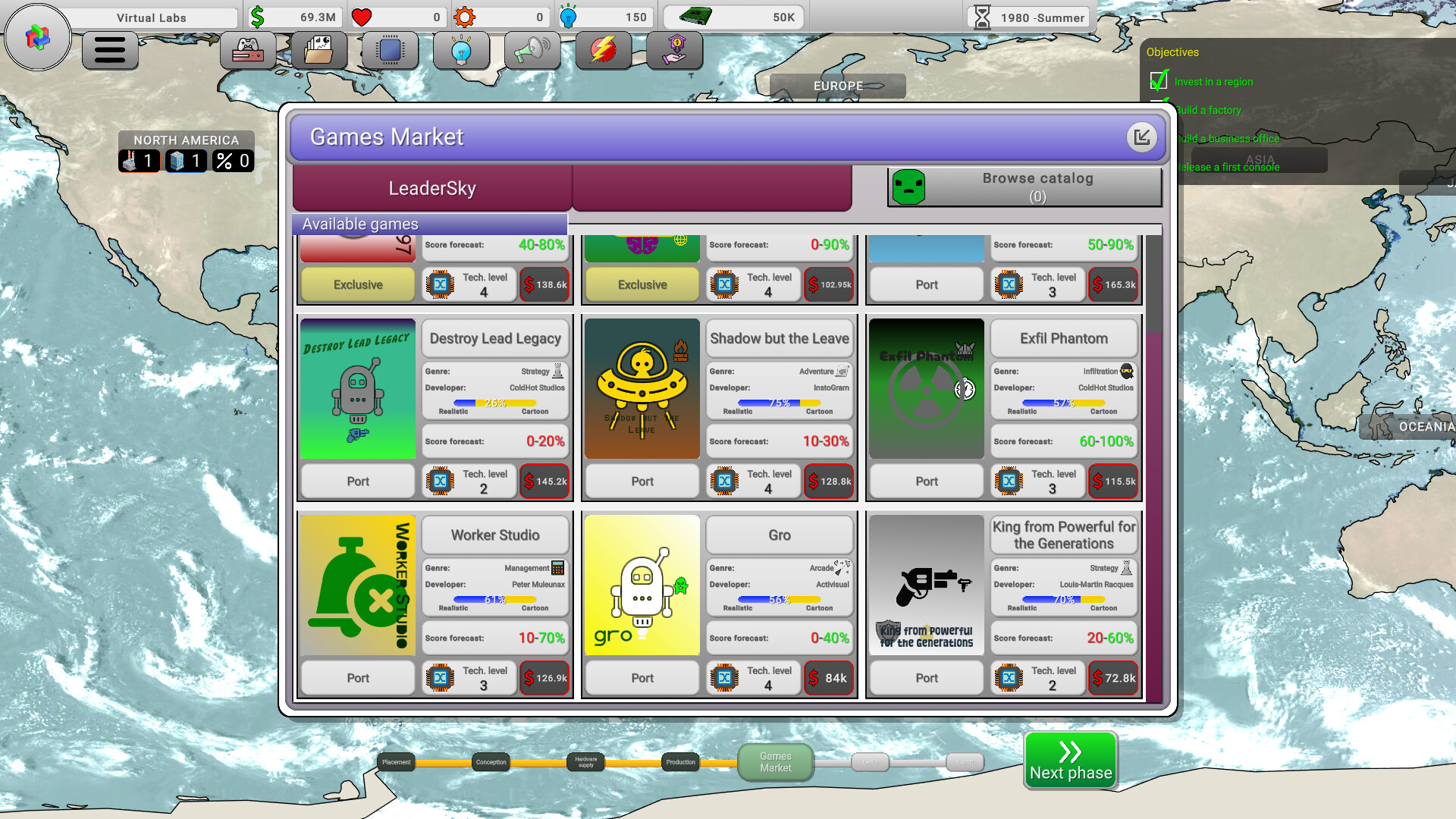 Console War Giant : A Turn-Based Tycoon Screenshot 3