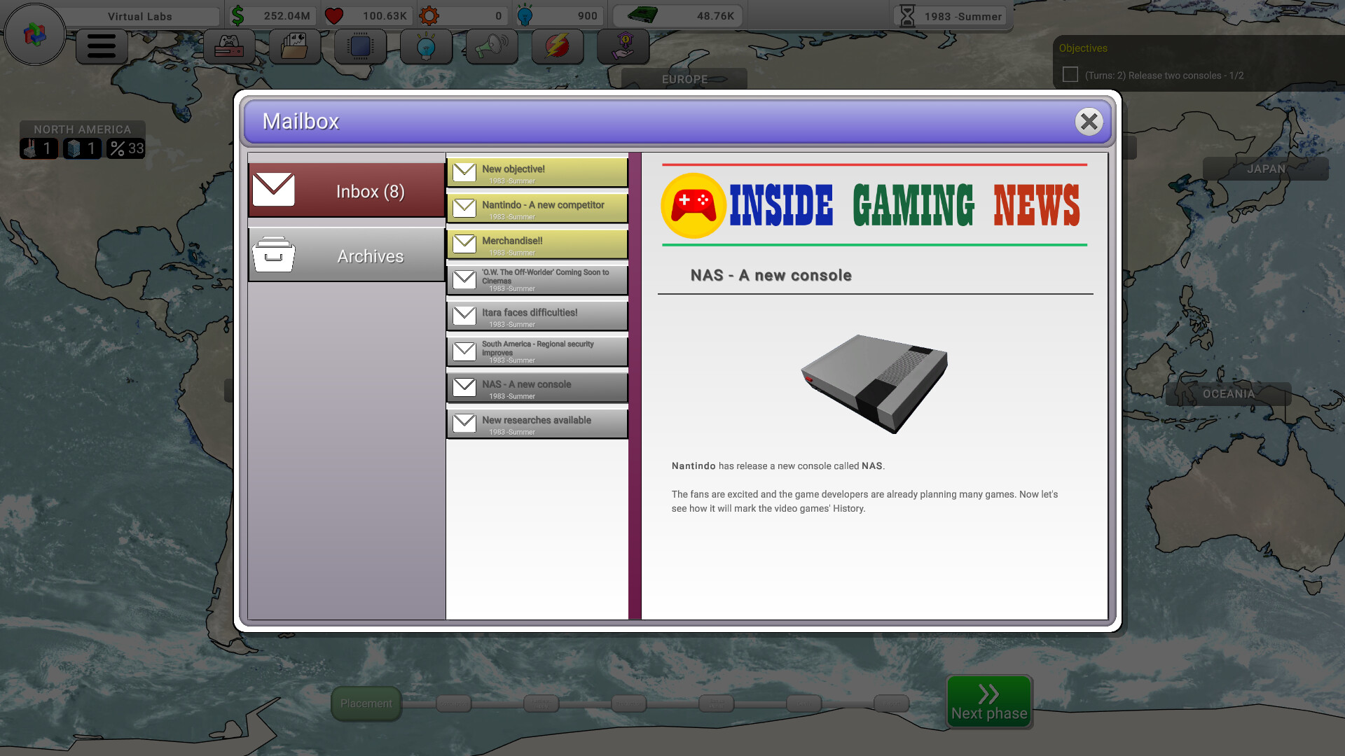 Console War Giant : A Turn-Based Tycoon Screenshot 7