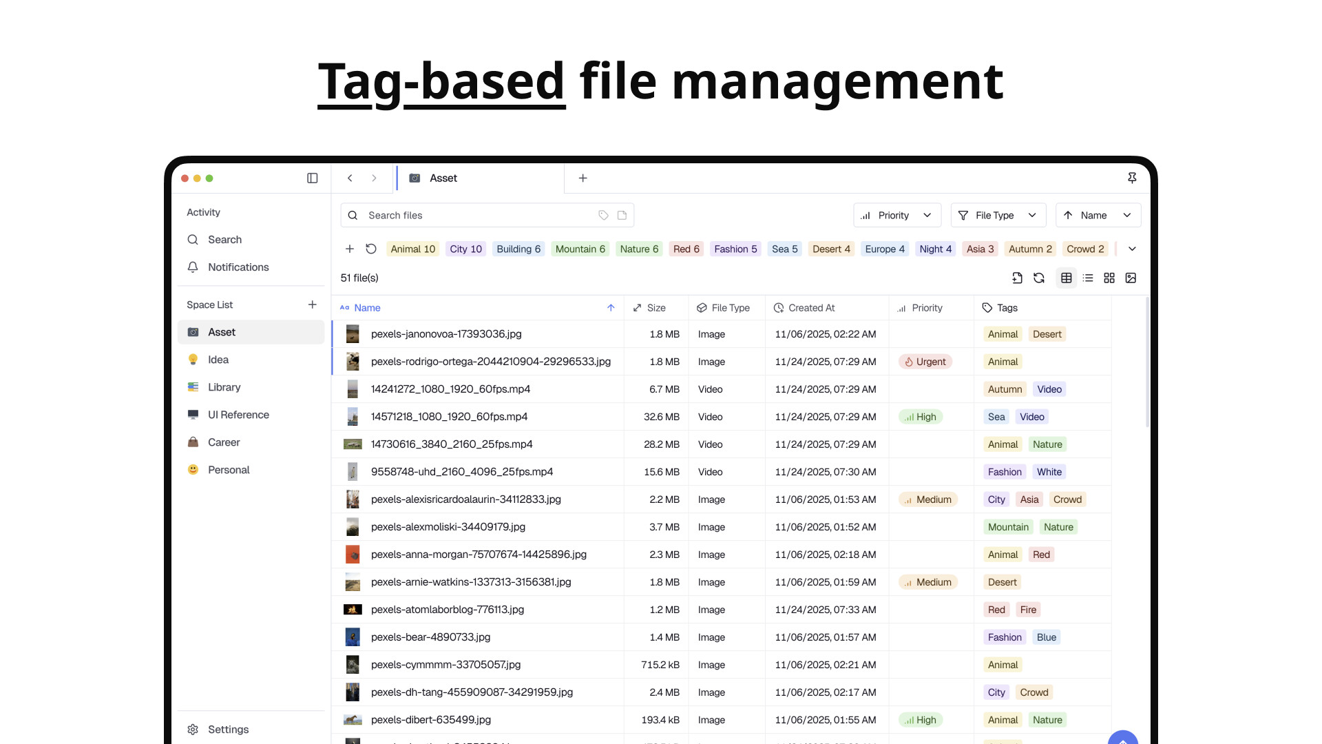 Spacer — Tag-based File Explorer Screenshot 1