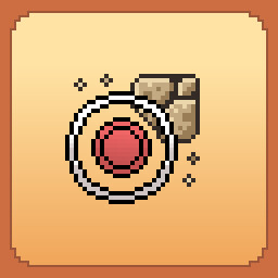 Destroy blocks with a lucky charm icon