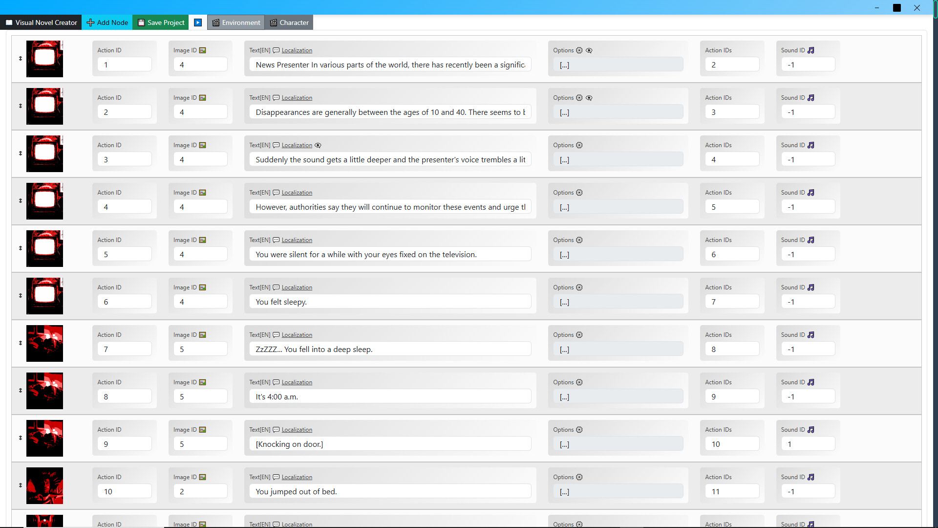 Visual Novel Workshop Screenshot 0