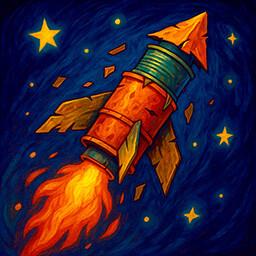 One small step for man icon