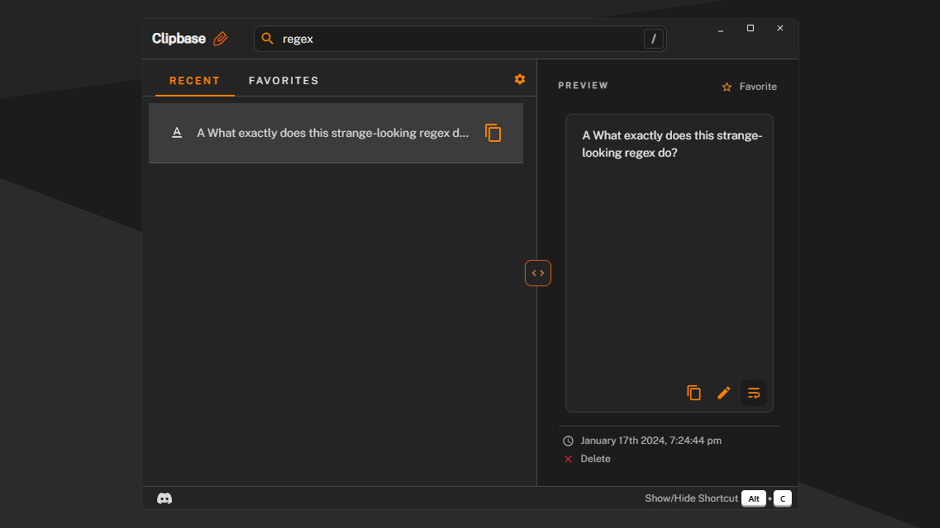 Clipbase - Clipboard History Manager Screenshot 2