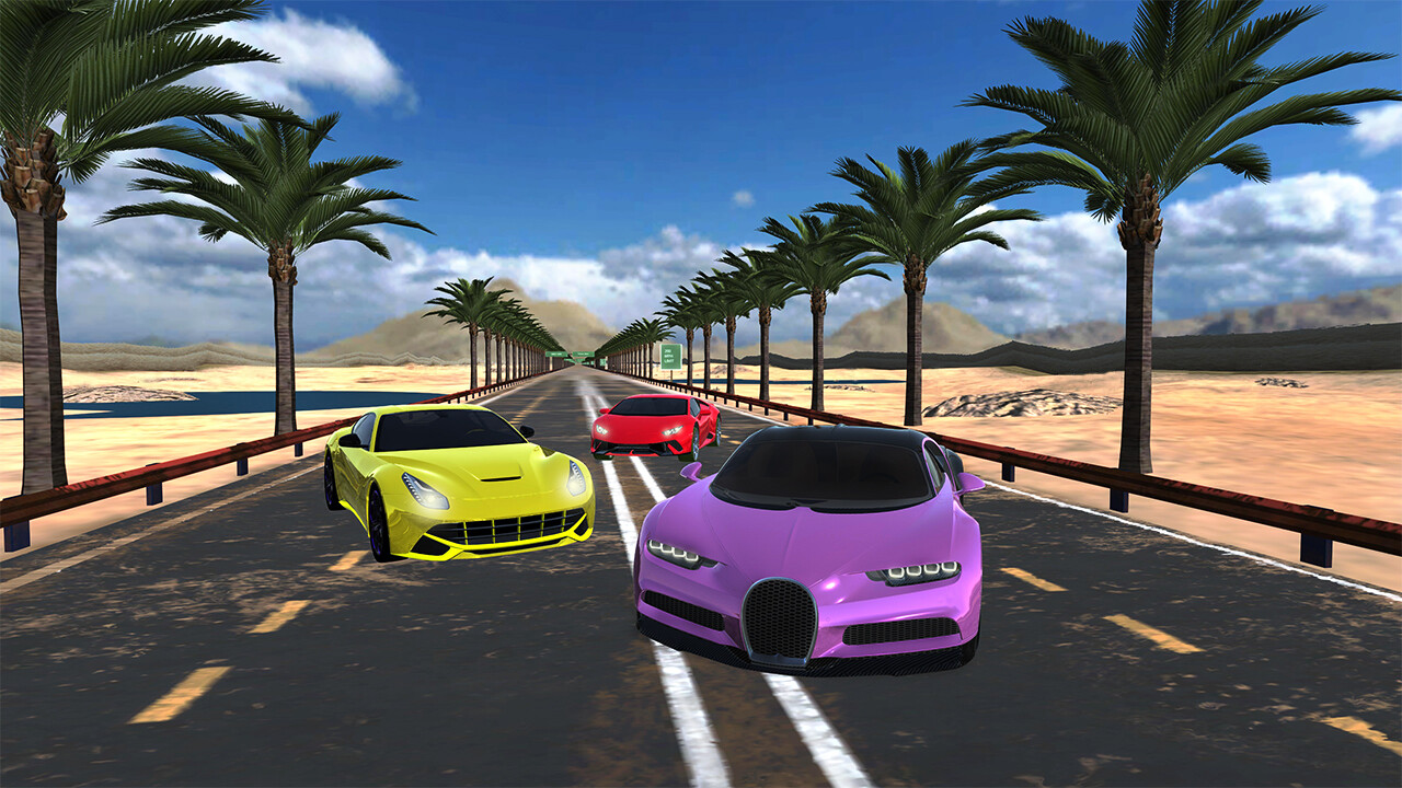 Car Racing Highway Driving Simulator, real parking driver sim speed traffic deluxe 2023 Screenshot 3