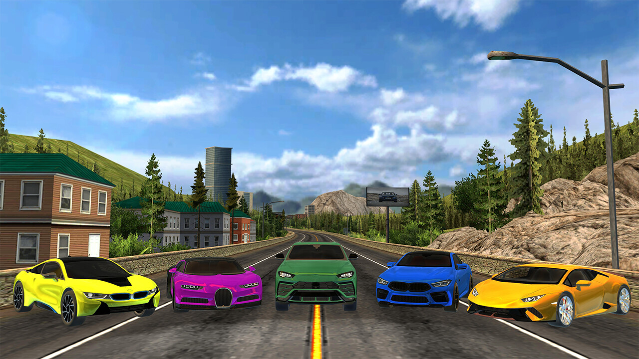 Car Racing Highway Driving Simulator, real parking driver sim speed traffic deluxe 2023 Screenshot 4