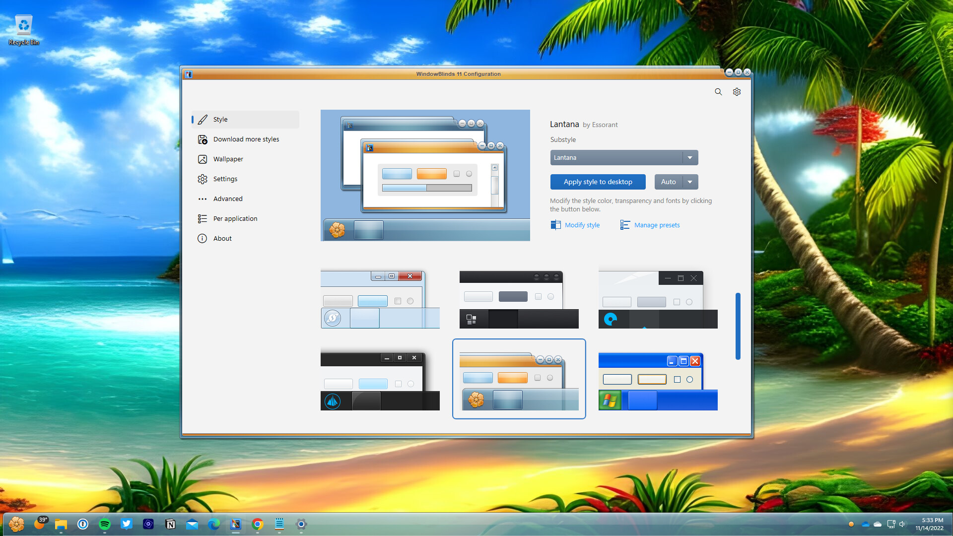 WindowBlinds 11 Screenshot 4