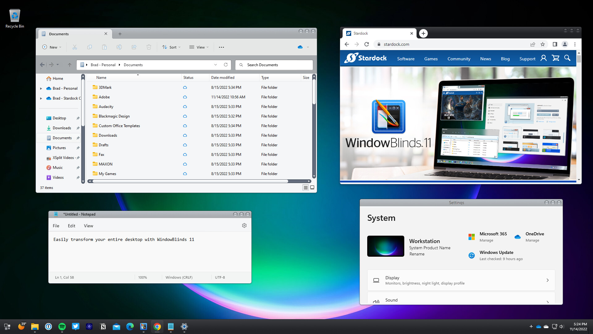 WindowBlinds 11 Screenshot 3