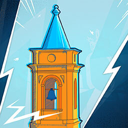 Pizza, pasta, and engines icon