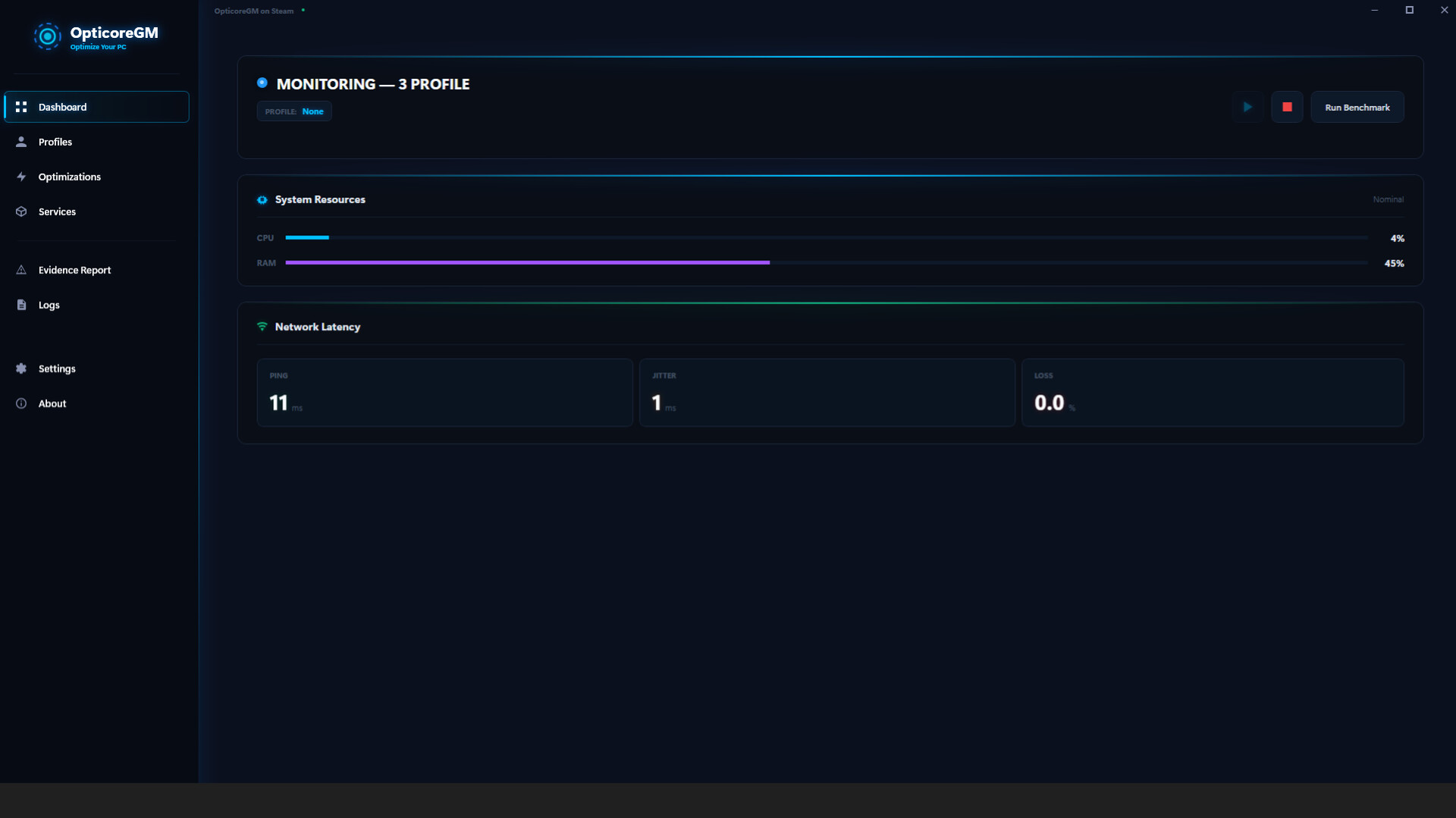 Opticore GM Screenshot 0