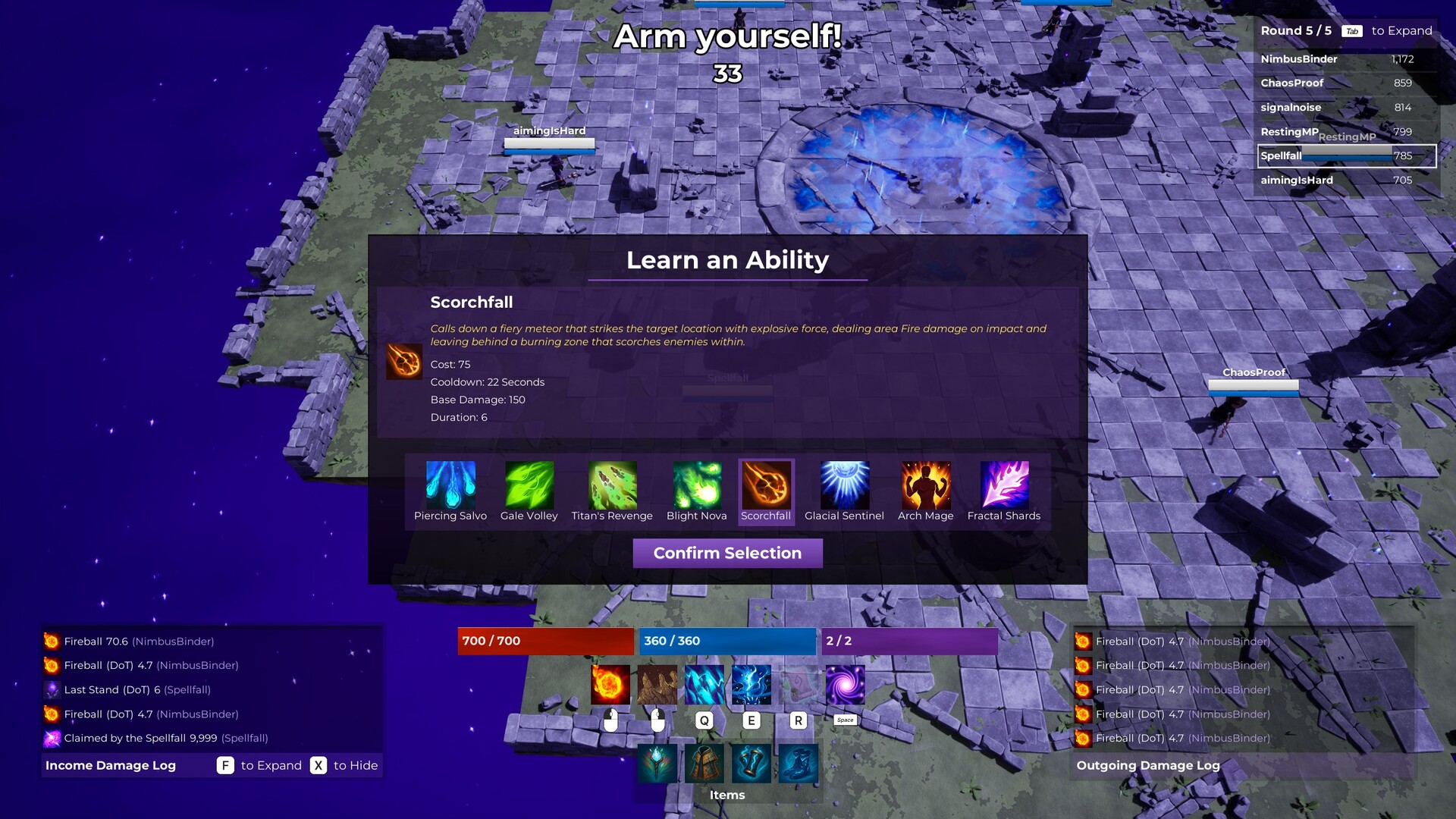 Spellfall: Last Mage Standing Screenshot 1