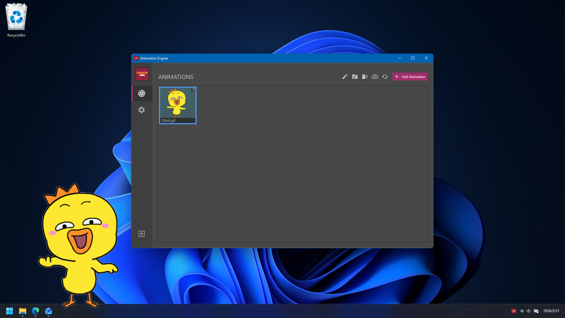 Animation Engine Screenshot 1