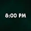 8:00 PM icon