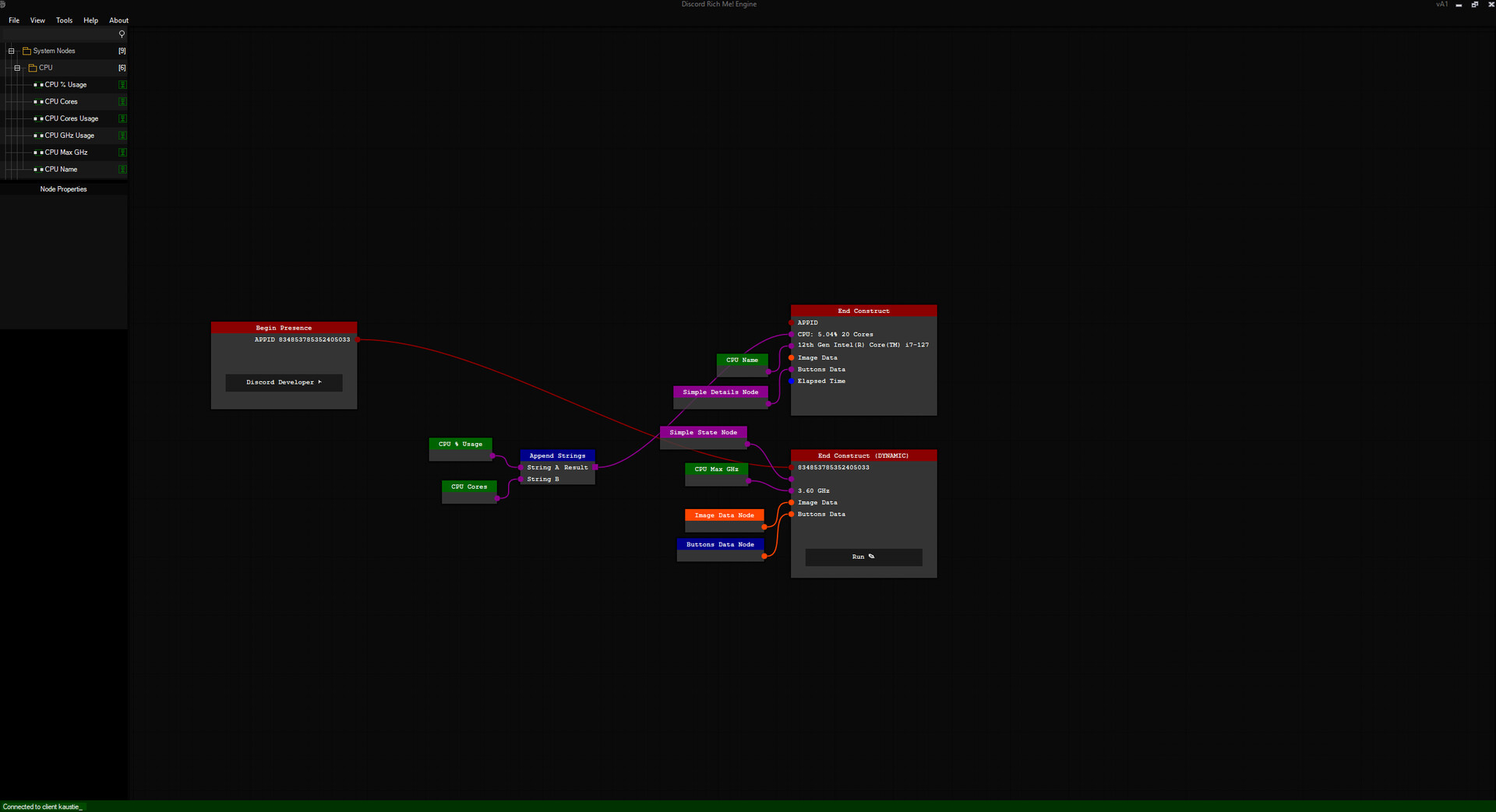 Discord Rich Me! Engine Screenshot 2