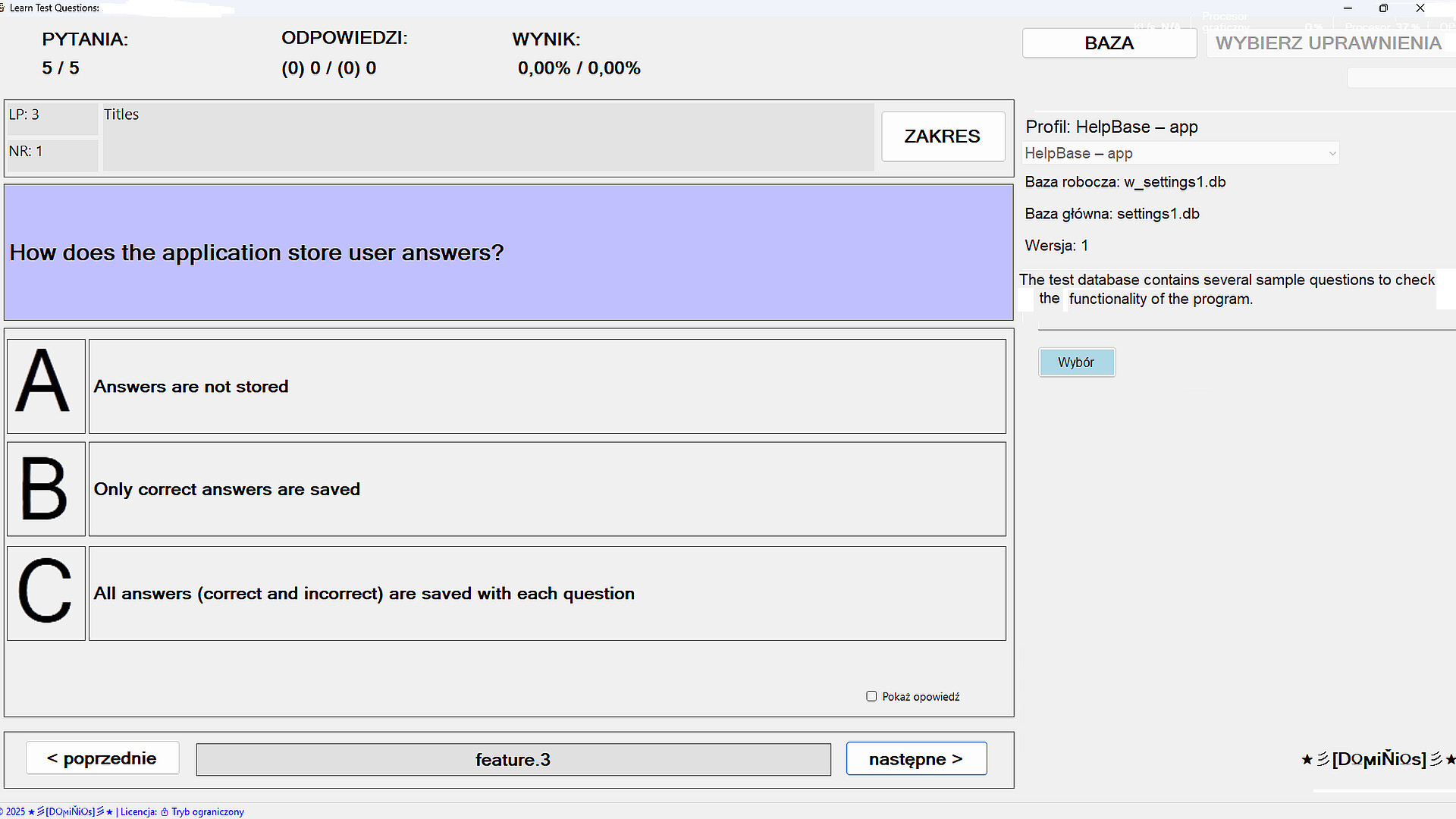 LearnTestQuestions Screenshot 0