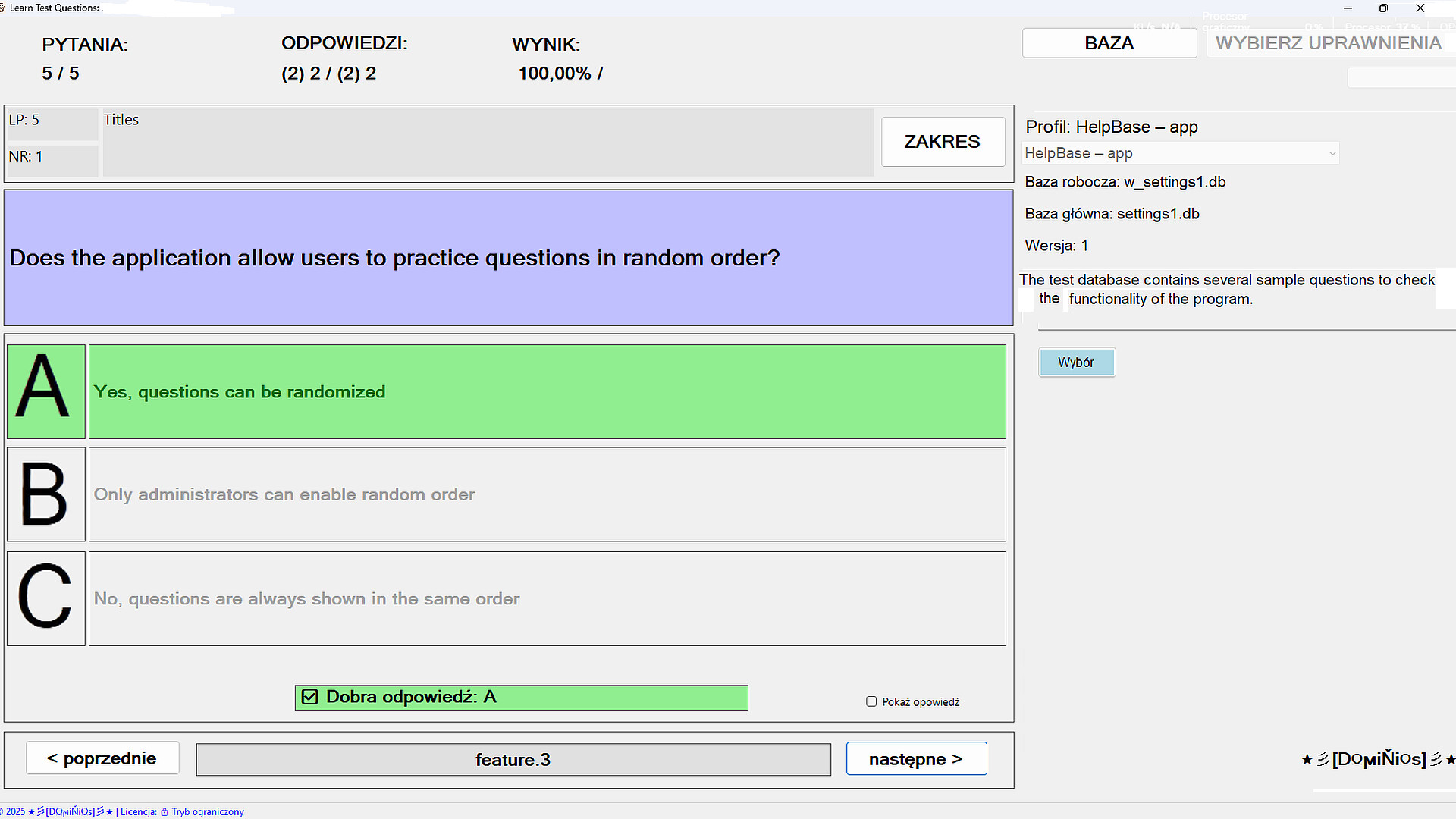 LearnTestQuestions Screenshot 2