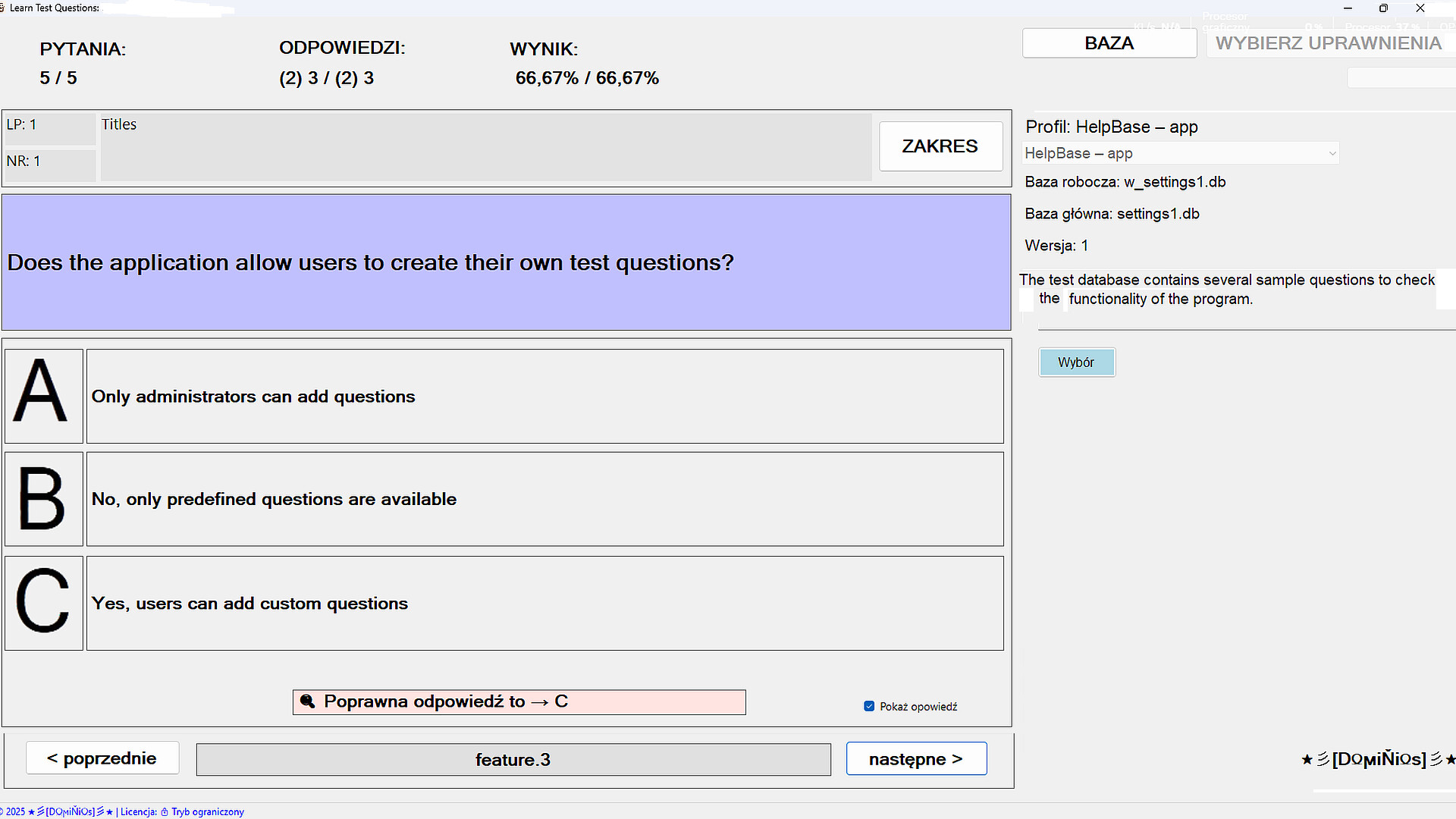 LearnTestQuestions Screenshot 3
