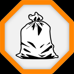 Trash bag icon