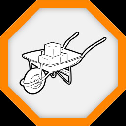 Wheelbarrow icon