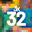 3x PIXELS in 32 colors icon